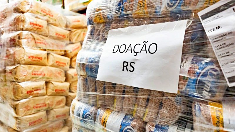 Grupo Carrefour Brasil doa 500 toneladas em alimentos, água e produtos de higiene para o Rio Grande do Sul